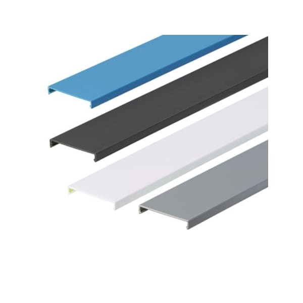 Panduit Flushed Duct Cover, PVC, 3" x 1' (6-Pack), Intrinsic Blue C3IB6 - main